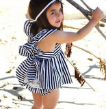 Fashion Baby - Striped Backless Summer Outfit - Slim Wallet Company