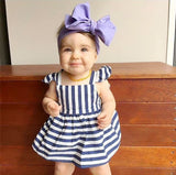 Fashion Baby - Striped Backless Summer Outfit - Slim Wallet Company