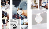 ROSEFIELD Watch Golden Genuine Leather - Slim Wallet Company
