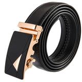 Luxury Cross Stitch Leather Belt - Slim Wallet Company