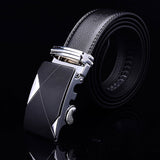 Luxury Cross Stitch Leather Belt - Slim Wallet Company