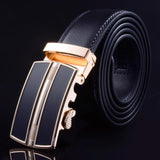 Luxury Cross Stitch Leather Belt - Slim Wallet Company