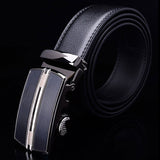 Luxury Cross Stitch Leather Belt - Slim Wallet Company