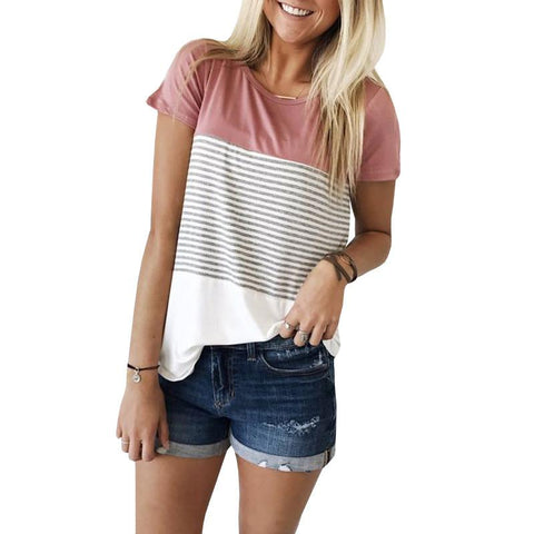 Pink Chill Striped T-Shirt - Slim Wallet Company