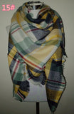Tartan Scarf women desigual Plaid Scarf cuadros New Designer Unisex Acrylic Basic Shawls warm bufandas - Slim Wallet Company