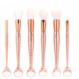 Mermaid Make Up Brush Set - Slim Wallet Company