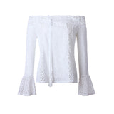 Beach Lace Long Sleeve Blouse - Slim Wallet Company