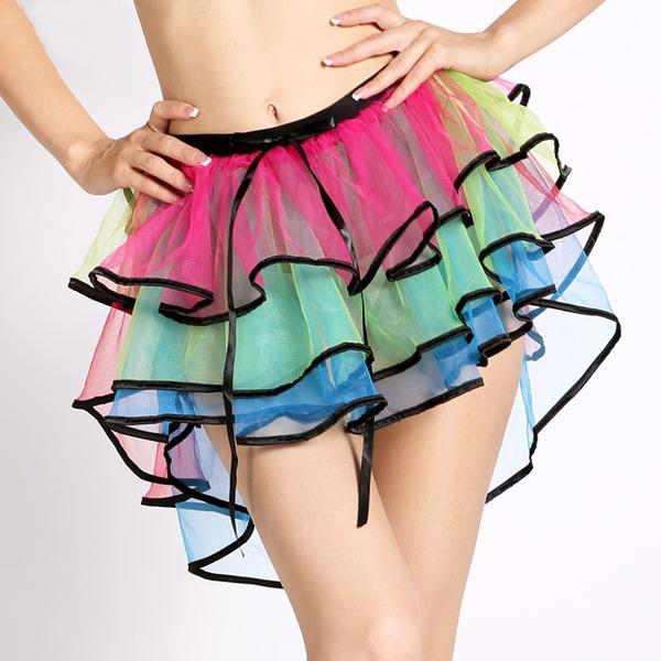 Rainbow Multi Layer Dancing Skirt - Slim Wallet Company