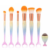 Mermaid Make Up Brush Set - Slim Wallet Company