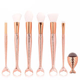 Mermaid Make Up Brush Set - Slim Wallet Company