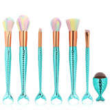 Mermaid Make Up Brush Set - Slim Wallet Company