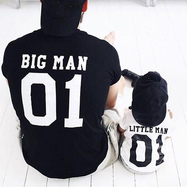BIG MAN LITTLE MAN Father And Son Tees - Slim Wallet Company