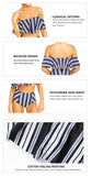 Layered Striped Swimwear - Slim Wallet Company