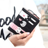 New Envelope Wallet Cat Cartoon purse Long Short Creative Female Card Holder Lady clutch coin purse - Slim Wallet Company