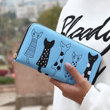 New Envelope Wallet Cat Cartoon purse Long Short Creative Female Card Holder Lady clutch coin purse - Slim Wallet Company