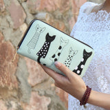 New Envelope Wallet Cat Cartoon purse Long Short Creative Female Card Holder Lady clutch coin purse - Slim Wallet Company