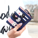 New Envelope Wallet Cat Cartoon purse Long Short Creative Female Card Holder Lady clutch coin purse - Slim Wallet Company