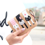 New Envelope Wallet Cat Cartoon purse Long Short Creative Female Card Holder Lady clutch coin purse - Slim Wallet Company