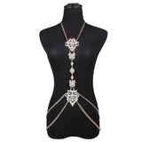 Summer Body Chain Luxury Chunky body jewelry Women Flower Necklace&pendant Maxi Femme Statement  jewelry 2016 Collier Bijoux - Slim Wallet Company