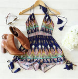 Multicolored Bohemia Romper - Slim Wallet Company