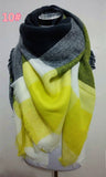 Tartan Scarf women desigual Plaid Scarf cuadros New Designer Unisex Acrylic Basic Shawls warm bufandas - Slim Wallet Company