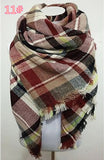 Tartan Scarf women desigual Plaid Scarf cuadros New Designer Unisex Acrylic Basic Shawls warm bufandas - Slim Wallet Company