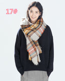 Tartan Scarf women desigual Plaid Scarf cuadros New Designer Unisex Acrylic Basic Shawls warm bufandas - Slim Wallet Company