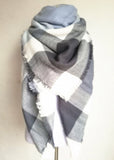 Tartan Scarf women desigual Plaid Scarf cuadros New Designer Unisex Acrylic Basic Shawls warm bufandas - Slim Wallet Company