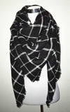 Tartan Scarf Desigual Plaid Scarf New Designer Unisex Acrylic Basic Shawls Women's Scarves - Slim Wallet Company