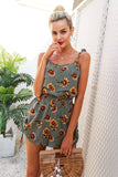 Army SunFlower  Playsuit - Slim Wallet Company