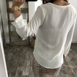 Ruffled Lace Up Summer Blouse - Slim Wallet Company