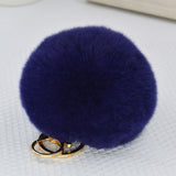 2016 new 10 color trinket Keychain pompons keychains fur Keychain fluffy key chains for cars keyrings trinkets pom pom keychain - Slim Wallet Company