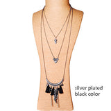 Cheap Femme Collares Vintage Tassel Maxi 3 Layer Necklace Arrow Pendants Women Colar Statement Boho Necklaces colliers 2016 - Slim Wallet Company