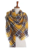 Soft Cashmere Blanket Warm in Winter Fashion Plaid Square Shawls 20 colors Size 140cm X 140cm - Slim Wallet Company