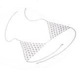 Boho Bikini Top Harness Bra Chain Geometric Triangle Body Chain Jewelry Necklace for Women body jewelry - Slim Wallet Company