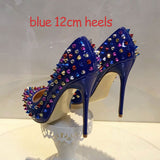 Crystal Spiked Pumps - Slim Wallet Company
