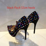 Crystal Spiked Pumps - Slim Wallet Company
