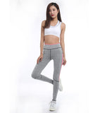 Pink and Grey Highlight Workout Leggings - Slim Wallet Company