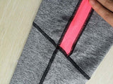 Pink and Grey Highlight Workout Leggings - Slim Wallet Company