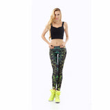 Graphic Color Pop Leggings - Slim Wallet Company