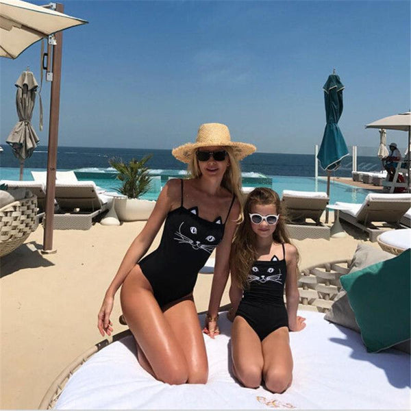 Mother Daughter Catkini Swimsuit - Slim Wallet Company