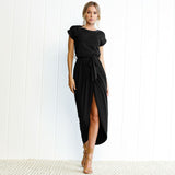 Asymmetrical Half Wrap Dress - Slim Wallet Company