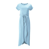 Asymmetrical Half Wrap Dress - Slim Wallet Company