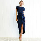 Asymmetrical Half Wrap Dress - Slim Wallet Company