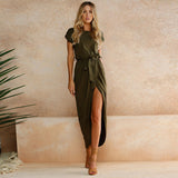 Asymmetrical Half Wrap Dress - Slim Wallet Company