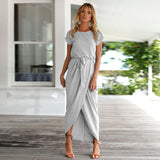 Asymmetrical Half Wrap Dress - Slim Wallet Company