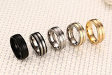 Black Titanium Carbide Men's Jewelry Wedding Bands Classic Ring - Slim Wallet Company