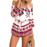 Summer Overall Floral Shorts Romper Boho - Slim Wallet Company