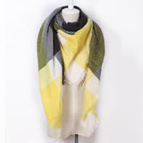 Soft Cashmere Women's Scarf Triangle Fashion Plaid Blanket Pashmina Shawl Warm in Winter Warp Scarves - Slim Wallet Company