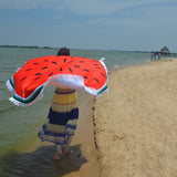 Summer Large Microfiber Printed Round Beach Towels Printed Tassel Knitted 150*150cm Circle Swim Towels - Slim Wallet Company